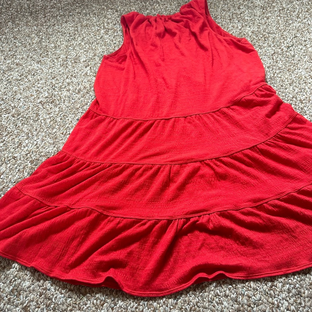 Red max studio mini dress